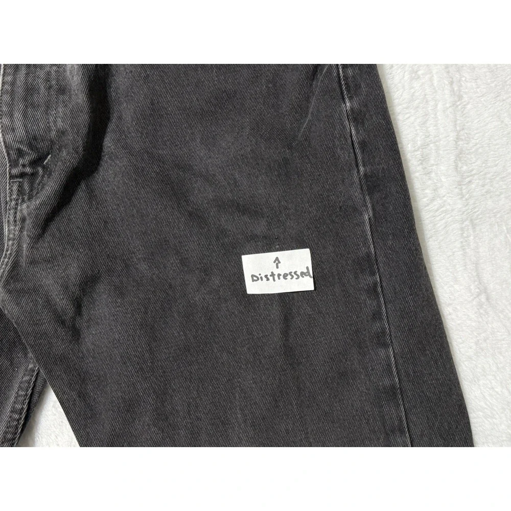 Levis 505 Jeans Mens 37x29 Black Regular Straight Mid Rise‎ Dark Wash